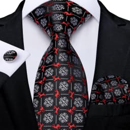 Blue Green Christmas Men tie Set with Handkerchief Cufflinks Wedding Prom Groom Accessories Perfect Gift for Men