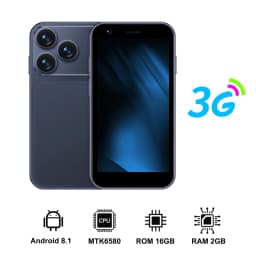 SERVO Mini Android Smartphone 3.0" Touch Screen 3G Dual SIM 2GB+16GB Face Unlock HiFi Sound WiFi Hotspot GPS Pocket Mobile Phone
