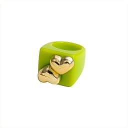 2024 New Trendy Geometric Square Round Resin Acrylic Chunky Rings for Women Girls Punk Style Knuckle Flower Rings Jewelry