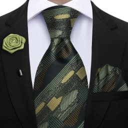 Peacock Blue Floral Print 2-Piece Tie & Pocket Square Set for Men Wedding Business Casual Stylish Accessories