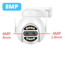 IP Camera Wifi PTZ 8MP 4K Dual Lens 2.8mm 8mm 10x Digital Zoom 4MP 2K Outdoor Surveillance Security CCTV Video CamHipro Camara