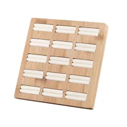 1pc, Bamboo Ring Storage Tray, Used for Jewelry, Earrings, Ring Storage and Arrangement