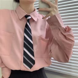 Brown retro tie women's fruit green coffee handmade casual shirt candy colored trendy versatile tie