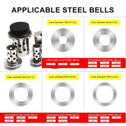 High-Precision Silicone Gaskets & Aluminum Adapter Plate Disc for Professional Vacuum Casting Jewelry Machine Accessory