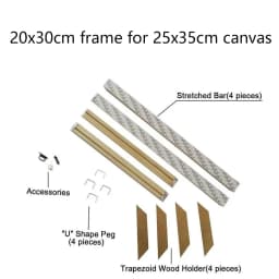 24 Sizes Modern Wood Canvas Frame Wooden Frames Wooden Photo Oil Painting Canvas Diamond Painting Frames Canvas Wood Wall Frame
