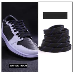 New Twill Two-Tone Shoelaces for Sneakers Flat Shoelace Pattern Premium Colorful Shoe Laces Athletic Unisex Shoestring 1pair