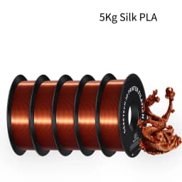 GEEETECH 5Kg 3D Silk PLA Filament 1.75mm Spool Wire For 3D Printer Material Silk Smooth Finish, Good Color Reproduction
