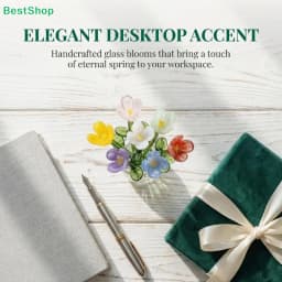 Simulation Glass Flowers 6/7Pcs Artificial Floral Stems for Realistic Home Fresh Decor and Gift Inspiration