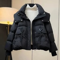 New 2025 Loose Comfortable Be All-match Ladies Cotton Padded Outerwear Elegant Hooded Thicken Women's Down Cotton Jacket