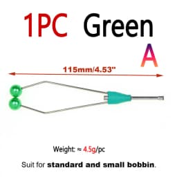 Bimoo Steel-Alloy and Bi-ceramic Tip Fly Tying Bobbin Holder Standard & Small Thread Bobbin Fishing Dry Wet Fly Lure Making Tool