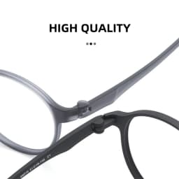 Ultralight TR90 Computer Anti Blue Light Glasses for Women and Men Retro Screw Free Design Big Round Frame Reading Glasses