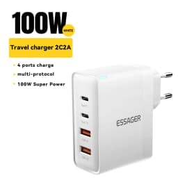 Essager 100W USB Type C Charger 65W PD3.0 Fast Charger with Quick Charge 4.0 3.0 USB Phone Charger For MacBook Laptop Smartphone