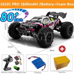 50 or 80KM/H Rc Cars 1/16 Off Drift Road 4WD with LED 2.4G Waterproof Remote Control Monster Truck for Adults and Kids Toy Gift