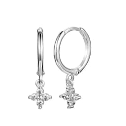 925 Sterling Silver Ear Needle White Zircon Silver Series Earrings ins Tassel Pendant Hoop Earrings For Women Advanced Jewelry