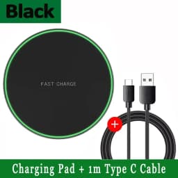 Wireless Charger For iPhone 17 16 15 14 13 Pro Max Induction Fast Charging Pad Dock Station For Samsung S25 S24 Xiaomi Huawei