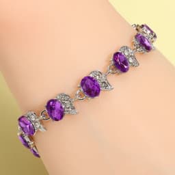 Water Drop Silver Color Bracelet Women\'s Extended 8 Color Zircon Gift Fashion Bracelet
