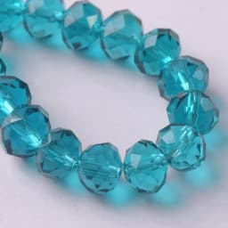 Solid Color 3x2mm 4x3mm 6x4mm 8x6mm 10x7mm 12x8mm Rondelle Faceted Czech Crystal Glass Loose Spacer Beads for Jewelry Making DIY