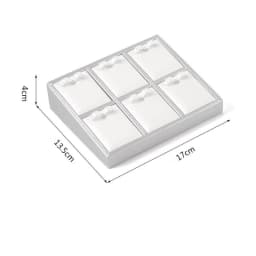 White PU Leather Bust Jewelry Display Stand Holder Bracelet Earring Necklace Ring Jade Counter Pendant Neck Model Organizer Rack