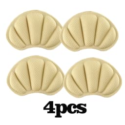 4 PCS Heel Insoles Patch of Heel Pads Relieve Pain for Too Large Shoes, Heel Cushion Inserts, Self-Adhesive Heel Grips
