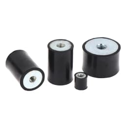 M4 M5 M6 M8 Female Thread Rubber Shock Absorber Anti Vibration Pad Damper-Metal Silentblock Type DD Rubber Mount Flat Base Block