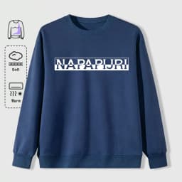 Misaligned Artistic Letters Printed Sweatshirts Men Soft Vintage Pullovers Street Oversize Top Unisex Autumn Casual Clothes