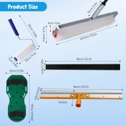 Self-Levelling Cement Tool Kit, Floor Construction Roller Spike Shoes, Epoxy Floor Paint Tool, Scraper Self-Leveling Rake