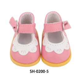 5.5CM PU Leather Mini Doll Shoes For 14 Inches American Doll Boots Hollowing Heart Bow Shoes For 35Cm Baby Girl,Lise,Nancy Dolls