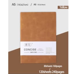 Notebook Business Sheepin Notepad Lined Daily Office Notebook Journal Stationery A6 160pages