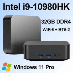 Mini PC Windows 11 Intel Core I9 10980HK Core I3 6100U Desktop Computer 16GB 32GB DDR4 1TB2TB SSD Office Portable PC Gamer 4K HD
