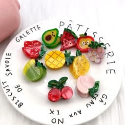 1/2/4 PCS Fruit Acetate Hairpin Cute Little Grab Strawberry Lemon Cherry Grape Bangs Broken Hairpin Top Clip Hair Accessories