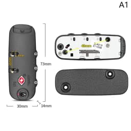 Security Fixed Lock Cupboard Cabinet Locker Padlock For TSA 3 Digit Password Combination Travel Bag Suitcase Luggage Accessories