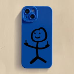 Cute Cartoon Matchman Matte Silicone Phone Case For iPhone 16 11 12 13 14 15 Pro Max XR XS X 7 8 Plus SE 2020 Soft Back Cover