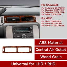Car Center Console Armrest Box Interior Sticker For Chevrolet Avalanche Silverado Suburban Tahoe GMC Sierra Yukon XL Accessories
