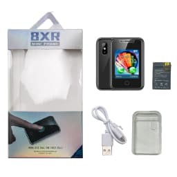 Mini Smart Wearable Mobile Phone 1.77" Touch Screen Support Dual SIM Bluetooth Call Music SMS Voice Changer Camera Vibration