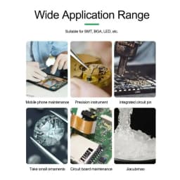 RELIFE ESD-11/15 Alloy Black Anti-static Ceramic tweezersTweezers Strong and Sturdy for Mobile Phone Maintenance tools sets