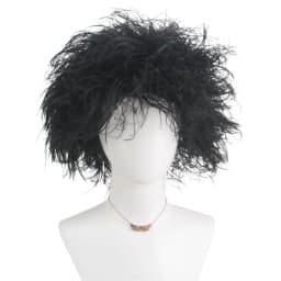 Black Synthetic Short Curly Wig Film Character Scissors Hands Style for Cosplay April Fool's Day Halloween CostumePartyAccessory