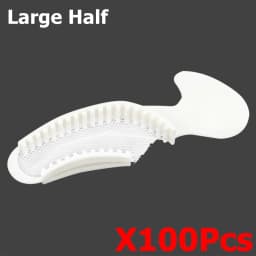 AG 50pcs/100pcs Disposable Dental Bite Impression Trays Kits Teeth Impression Tray with Plastic Rigid Frame and Non-Tear Mesh