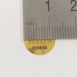 100pcs 12mm Hologram QC Passed Label Continuous Serial Numbers Disposable Security Seal Anti-counterfeit Impossible to Copy