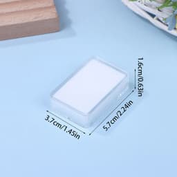 Transparent Diamond Jewelry Display Box With Foam Pad Bare Stone Gem Storage Container Case Glass Beads Organizer Packaging Box