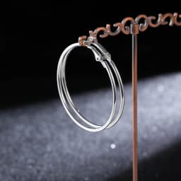 BLIJERY Trendy Oversized Hoop Earrings Big Smooth Circle Earrings Basketball Brincos Punk Style Loop Earrings for Women Jewelry
