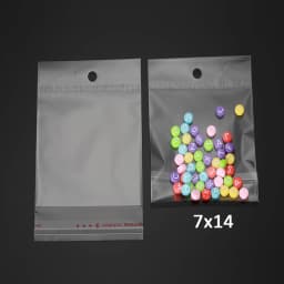 100pcs Multiple Size Clear Self-adhesive Cello Cellophane Bag Self Sealing Plastic Bags for Candy Packing Resealable Bag Jewelry
