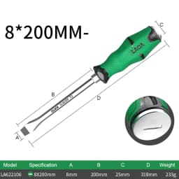 LAOA 1pcs Phillip Screwdriver With Magnetism Slotted Screwdrivers 58HRC Alloy Steel with Tap Function