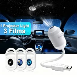 2-in-1 Night Light And Star Projector USB Starry Sky Projector Lamp with Clear Image Adjustable Brightness Touch Control Lamp