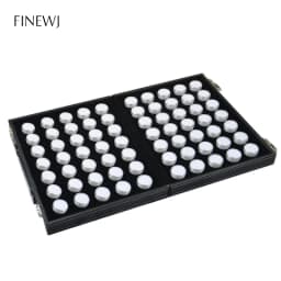 Jewelry Gemstone Holder Container Organizer Loose Diamond Display Storage Carrying Collection Case 70 Grids Gem Pots with Sponge