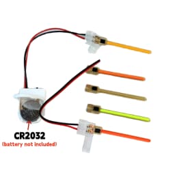3V Cob 40mm 59mm 70mm Meteor Shower Flowing Water Lamp Led Filament Light Diodes Parts With Buckle No Need Welding 2pin/Battery