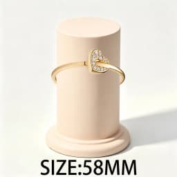 2026 New 925 Silver Sparkling Heart Shaped Rose Sun Moon Women's Seal Ring Display Tool DIY Exquisite Charm Jewelry Gift