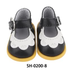 5.5CM PU Leather Mini Doll Shoes For 14 Inches American Doll Boots Hollowing Heart Bow Shoes For 35Cm Baby Girl,Lise,Nancy Dolls