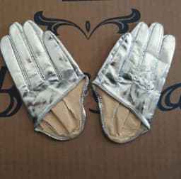 Men Women's Short Design PU Leather Half Palm Motorcycle Gloves Male Female Performance Dancing Gloves R982