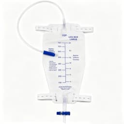 10Pcs Leg Urinary Drainage Bag 750ml 1000ml Portable Urine Collection Bag Individually Packed for Elderly Incontinence Care