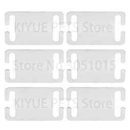 20Pcs Personalized Pet Dog ID Tag Square Plate Mirror Stainless Steel Ornament Customized Engraving Metal Anti-lost Nameplate Co